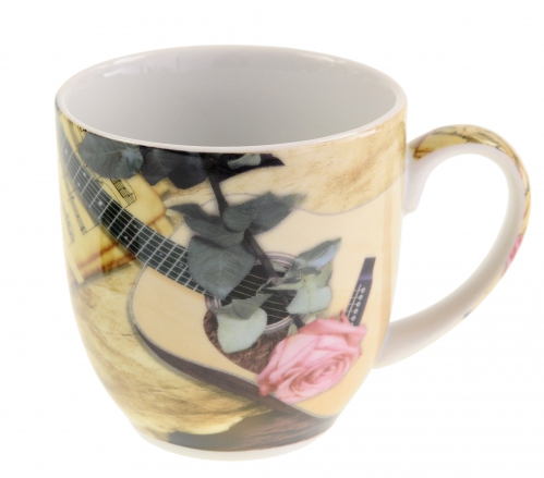 Zebra Music cup with infuser 350ml guitar theme