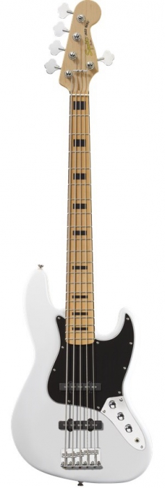 Fender Squier Vintage Modified Jazz Bass V Olympic White basov gitara