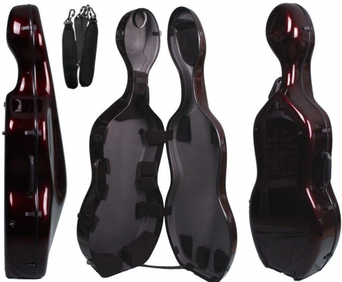 Gewa PS353.122 CS05 Pozdro na violoncello ABS-Carbon, farba: erven