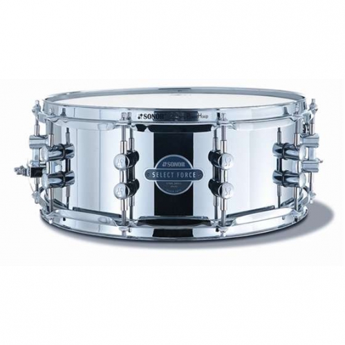 Sonor Smart Force Steel Snare Drum 14″ x 5 1/2″, pochodujci bubienok