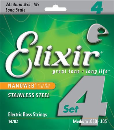 Elixir 14702 NW stainless steel struny na basov gitaru