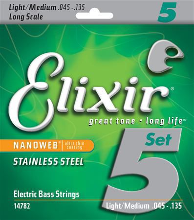Elixir 14782 NW stainless steel struny na basov gitaru