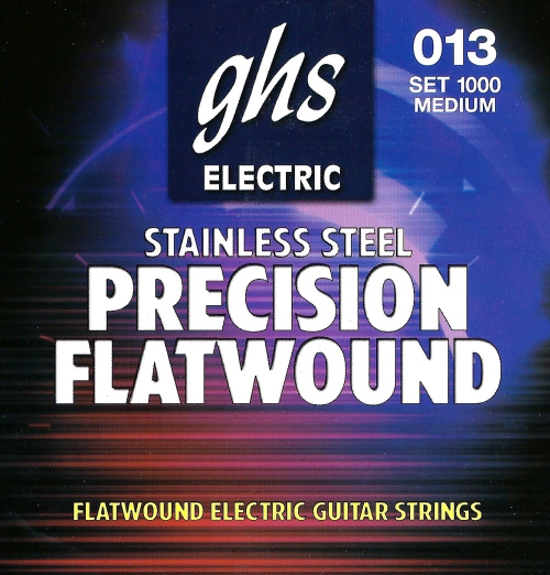GHS Precision Flatwound struny pre elektrick gitaru, Ultralight, .013-.054