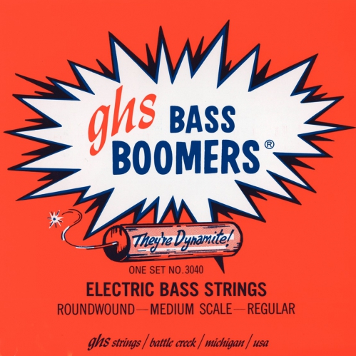 GHS Bass Boomers struny pre basgitaru 4-str. Regular, .045-.105, Medium Scale