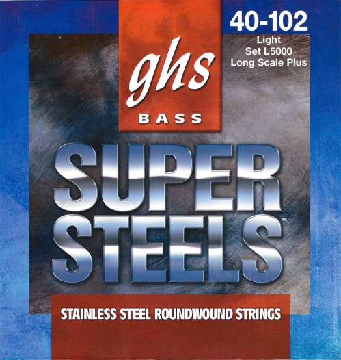 GHS Super Steels struny pre basov gitaru, 4-str. Light, .040-.102