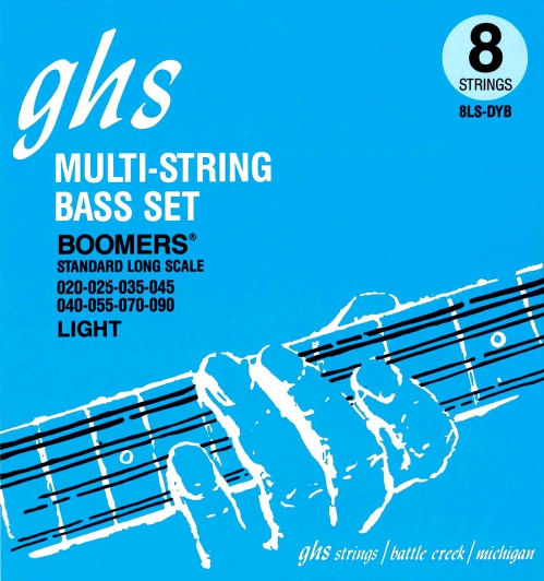 GHS Bass Boomers struny pre basgitaru 8-str. Regular, .020-.090