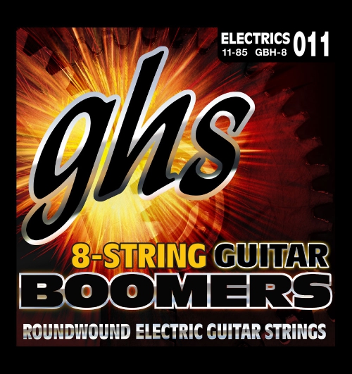 GHS Guitar Boomers struny pre elektrick gitaru, 8-str. Heavy, .011-.085