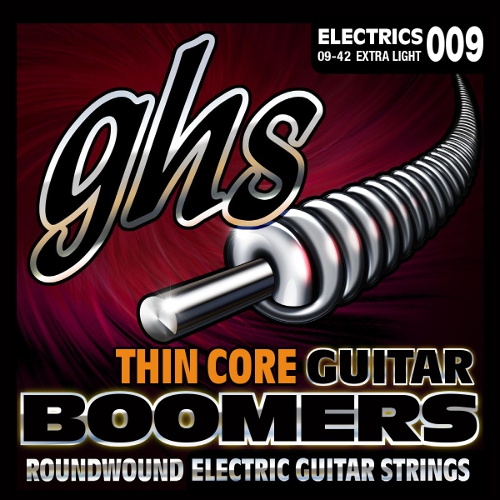 GHS Thin Core Guitar Boomers struny pre elektrick gitaru, Extra Light, .009-.042