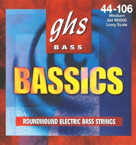 GHS Bassics struny pre basgitaru 4-str. Medium, .044-.106