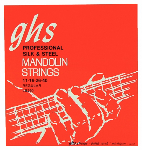 GHS Professional struny pre mandolnu, Loop End, Silk and Steel, Regular, .011-.040