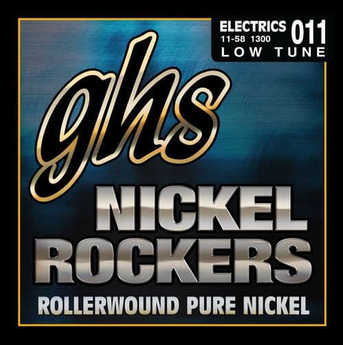 GHS NICKEL ROCKERS struny pre elektrick gitaru, Lo-Tune, .011-.058, Rollerwound