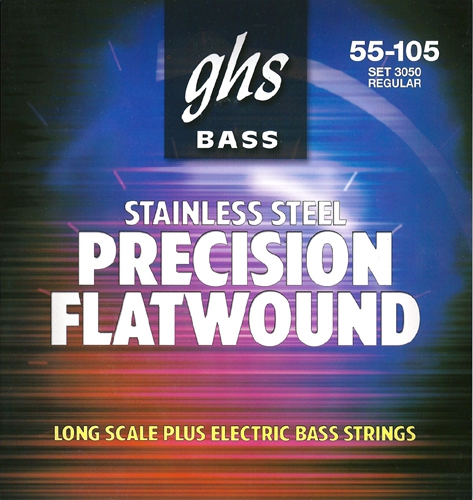 GHS Precision Flatwound struny pre basgitaru 4-str. Regular, .055-.105