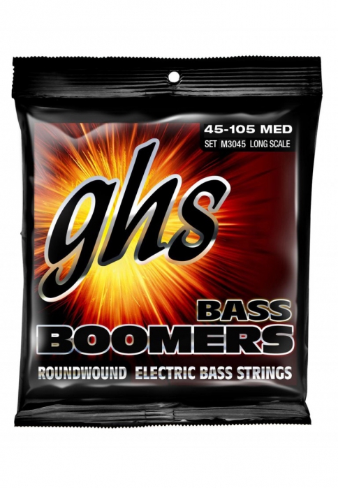GHS Bass Boomers Struny pre basgitaru 4-str. Medium, .045-.100, Medium Scale