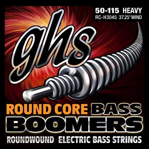 GHS Round Core Bass Boomers struny pre basgitaru, 4-str. Heavy, .050-.115