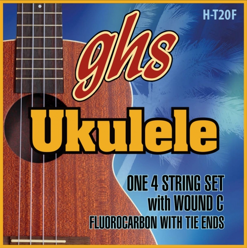 GHS Ukulele Fluorocarbon Tie Ends struny pre ukulele, Tenor, fingerstyle