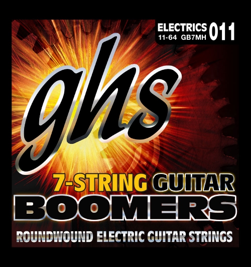 GHS Guitar Boomers struny pre elektrick gitaru, 7-str. Medium Heavy, .011-.064