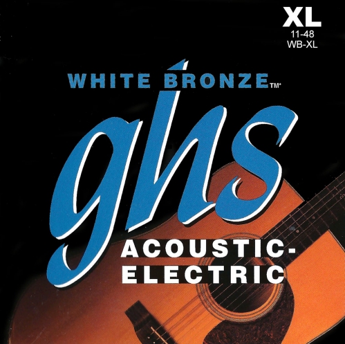 GHS White Bronze struny pre elektroakustick gitaru, Alloy 52, Extra Light, .011-.048