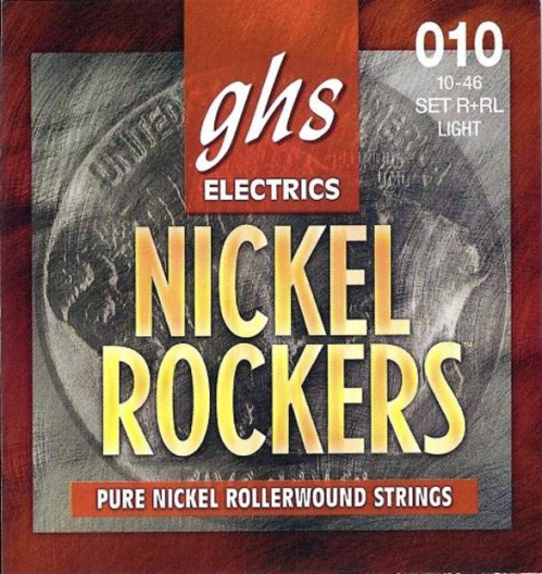 GHS NICKEL ROCKERS struny pre elektrick gitaru, Light, .010-.046, Rollerwound