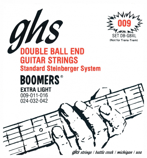 GHS Double Ball End Boomers struny pre elektrick gitaru, Extra Light, .009-.042, Double Ball