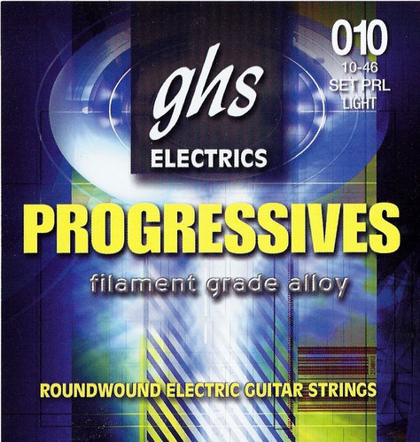 GHS Progressives struny pre elektrick gitaru, Light, .010-.046