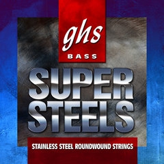 GHS Super Steels struny pre basov gitaru, 4-str. Medium Light, .044-.102