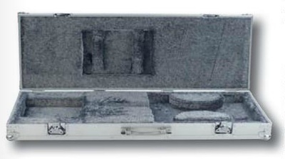 Rockcase RC 10803 SA Flight Case Kufor pre elektrick gitaru, 101 cm x 33.5 cm x 7.5 cm, strieborn, hlink