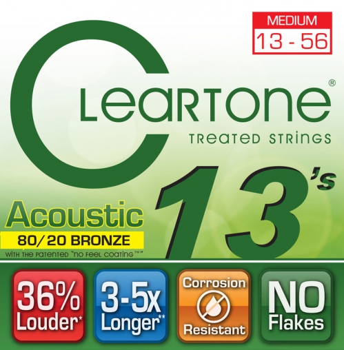 Cleartone struny pre akustick gitaru 13-56 bronze 