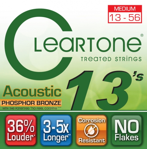 Cleartone struny pre akustick gitaru, 13-56 phosphor Bonzo