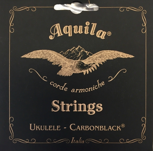 Aquila Carbonblack struny pre ukulele GCEA Soprano, low-G