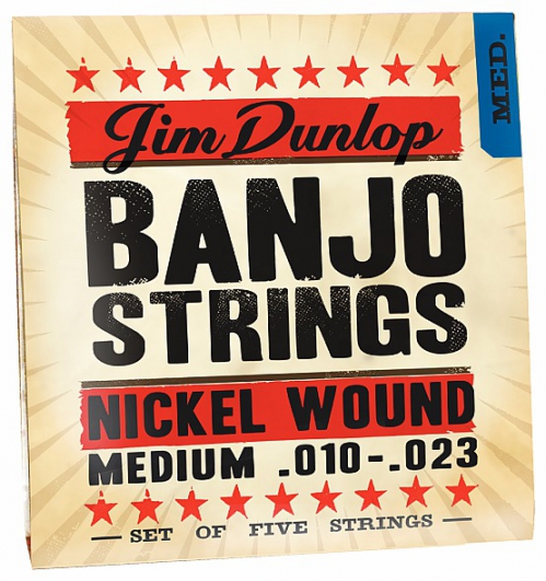 Banjo Nickel Strings Medium 5 Strine 010-023 struny pre banjo 10-23