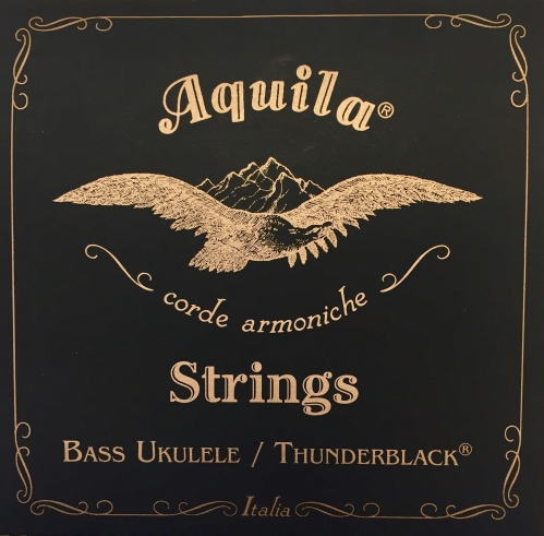 Aquila Thunderblack Bass struny pre ukulele, EADG, 20 Scale