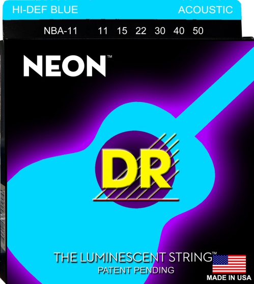 DR NBA-11 NEON Hi-Def Blue Set .011-.050