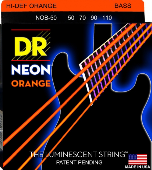 DR NOB-50 NEON Hi-Def Orange Set .050-.110