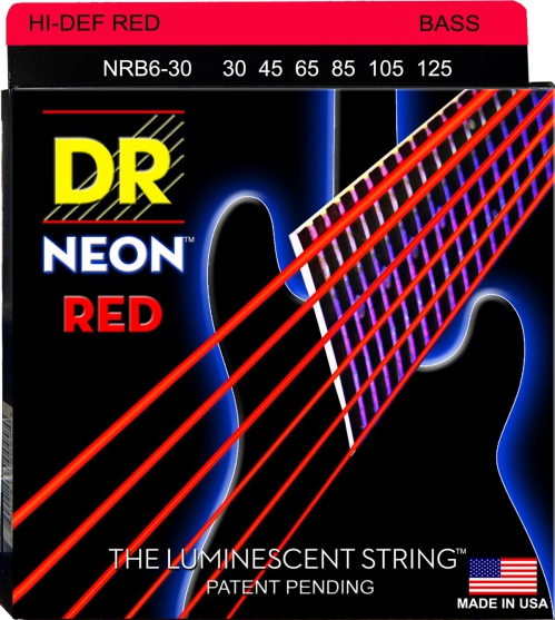 DR NRB6-30 NEON Hi-Def Red Set .030-.125