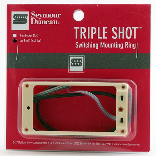 Seymour Duncan Sts 2n Cre Triple Shot, Neck Switching Mounting Ring, Arched - Creme