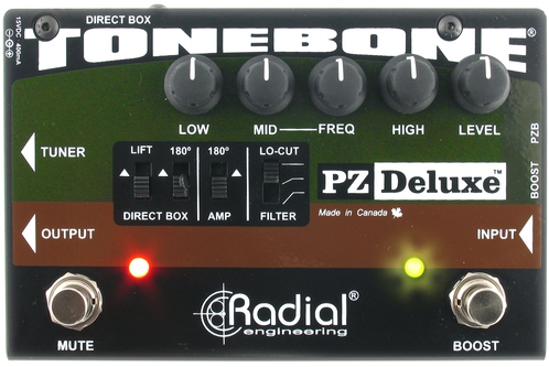 Radial Pz-Deluxe Tonebone Pz Deluxe Acoustic Instrument Preamp