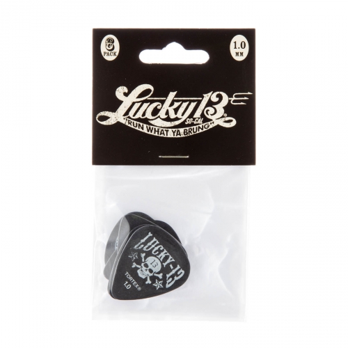Dunlop Lucky 13 Series III Picks, Player′s Pack, 6 pcs., assorted motives, 1.00 mm