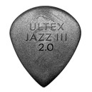 Dunlop Ultex Jazz III 2.0 Picks, Player′s Pack, 2.00 mm