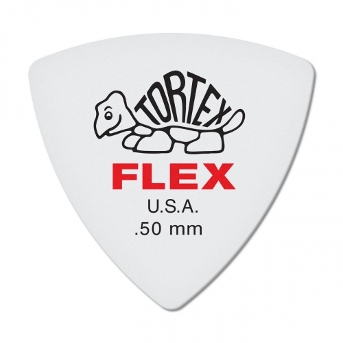 Dunlop Tortex Flex Triangle Picks, Refill Pack, 0.50 mm