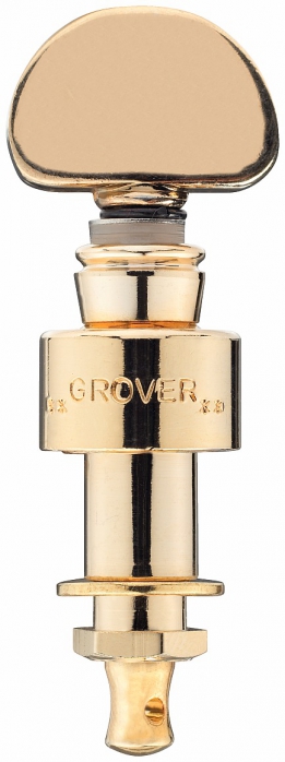 Grover Geared Banjo Pegs, Gold / Metal Button 