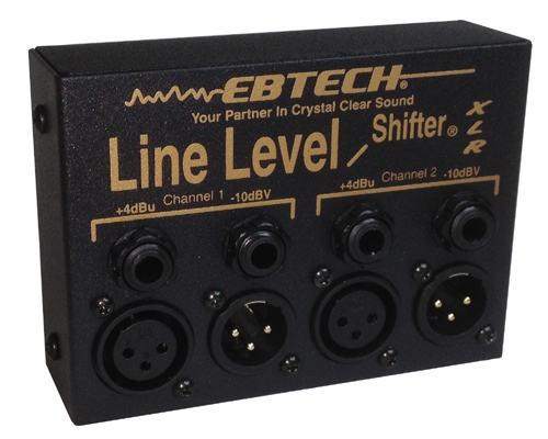 Morley EBTECH Hum Line Level Shifter XLR 2 channel Box