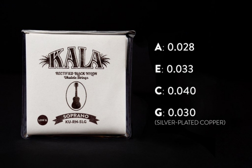 Kala Rectified Black Nylon, Soprano Low G