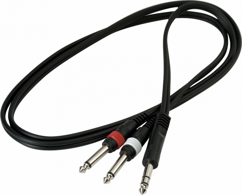 RockCable 20922 D4 prepojovac kbel 1 x TRS / 2 x TS