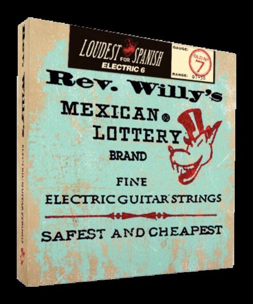 Dunlop Rev Willy Mexican Lottery Strings medium light 009-042