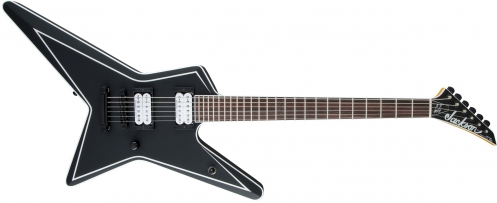 Jackson Usa Signature Gus G. Star, Rosewood Fingerboard, Satin Black With White Pinstripes