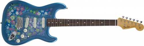 Fender Mij Traditional ′60s Stratocaster Rosewood Fingerboard, Blue Flower