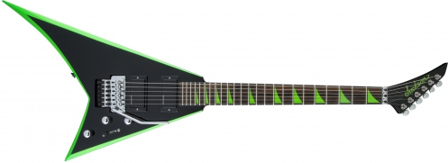 Jackson X Series Rhoads Rrx24, Rosewood Fingerboard, Black With Neon Green Bevels