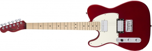 Fender Contemporary Telecaster Hh Left-Handed, Maple Fingerboard, Dark Metallic Red