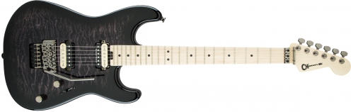 Charvel Pro-Mod San Dimas Style 1 Hh Fr M Qm, Maple Fingerboard, Transparent Black Burst