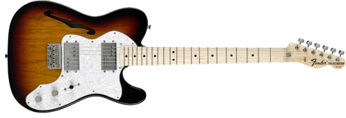 Fender Classic Series ′72 Telecaster Thinline, Maple Fingerboard, 3-Color Sunburst